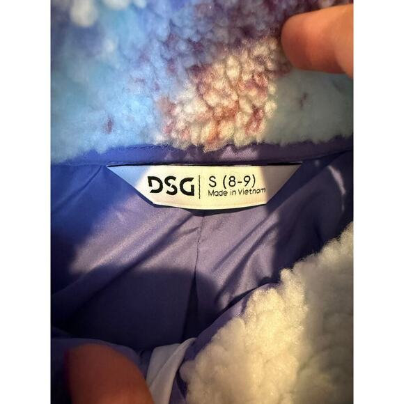 NWT DSG Girls Ice Cave Multi Cozy Fleece Full Zip Jacket Size S(8-9) - Picture 4 of 5